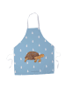 Mr. & Mrs. Panda Grillmeister Schürze Schildkröte MHerzieren oh... in Blau Pastell