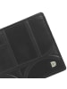 DuDu Up! Geldbörse RFID Schutz Leder 10.5 cm black-orange