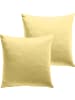REDBEST Single-Jersey Kuschelkissenbezug 2er-Pack San Francisco in hellgelb