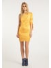 IZIA Damen One-Shoulder Kleid in Senf