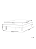 Beliani Doppelbett TOUCY in Braun - (W) 165 x (H) 38 x (L) 204 cm