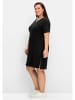 sheego Jerseykleid in schwarz