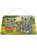 Mr. & Mrs. Panda Deko Schild Koala Familie Design ohne Spruch in Weiß
