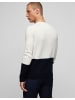 HECHTER PARIS Rundhals-Pullover in offwhite