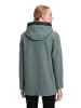 Gil Bret Wolljacke mit Kapuze in graugrün