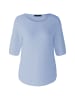 Oui Pullover reine Baumwolle in light blue