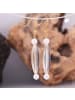 Gallay Ohrhänger Ohrringe Kunststoff in silber