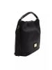 Pompei Donatella Schwarz Leder Damen Schulter Tasche