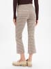 comma Stoffhose in beige braun