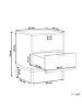 Beliani Nachttisch ADELAIDE in Weiß - (W) 45 x (H) 55 x (L) 40 cm