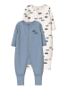 name it 2er-Pack Schlafstrampler Nbmnightsuit Auto in jet stream