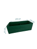 relaxdays Hochbeet in Grün - (B)200 x (H)60 x (T)100 cm