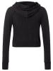 super.natural Merino Hoodie in schwarz