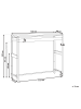 Beliani Stehtisch MAENZA in Schwarz/Silber - (W) 120 x (H) 105 x (L) 40 cm