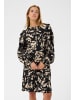 Kaffe Kleid KAulla Tight fit in Black Gray Graphic