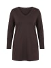 Ulla Popken Longshirt in mahagoni