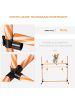 Pawhut Hunde Agility Set Orange Kunststoff