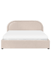 Beliani Doppelbett QUILLIEN in Beige - (W) 172 x (H) 91 x (L) 217 cm
