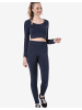Cipo & Baxx Top & Leggings WLR142 in NAVYBLUE