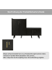 ABRIHOME Schuhschrank mit Sitzbank in Schwarz, 120*34*82cm
