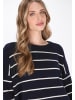 DreiMaster Women Sweater in navy offwhite