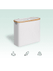 relaxdays Toilettenpapier Aufbewahrung in Weiß - (B)43 x (H)38 x (T)17 cm