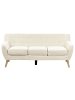 Beliani 3-Sitzer Sofa MOTALA in Beige/Braun - (W) 182 x (H) 76 x (L) 83 cm
