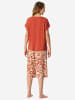 Schiesser Pyjama Selected Premium in terracotta