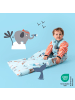 Schlummersack Babyschlafsack, 3.5 TOG in Hellblau-Rot