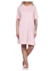 NORMANN kurzarm Nachthemd Streifen Spitzenbesatz - 73223 in rosa
