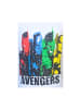 Avengers Schlafanzug kurz Avengers  in Weiß-Dunkelblau