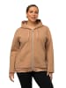 Ulla Popken Sweatjacke in kiesel