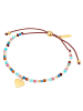 Eastside NY Armband Herz Edelstahl Apatit in braun