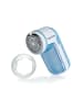 Clean Maxx Fusselrasierer 3V hellblau/weiß inkl. Batterien Transparent