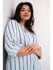 KAFFE curve Bluse langarm KCsida Regular fit in Celestial/Oyster Stripe