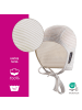 LaLoona Erstlingsmütze / Babymütze 2er Pack zum Binden - in weiss,beige