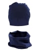 TupTam Jungen Beanie Mütze und Schlauchschal 2er Set in dunkelblau