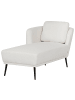 Beliani Chaiselongue ARTHEZE in Weiß/Schwarz - (W) 148 x (H) 70 x (L) 64 cm