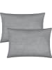 Erwin Müller Jacquard Kissenhülle 2er-Pack York in silber