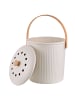relaxdays Küchen-Komposteimer in Weiß - 5,6 Liter