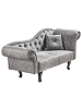 Beliani Chaiselongue LATTES II in Grau/Braun - (W) 192 x (H) 81 x (L) 59 cm