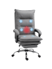 Vinsetto Massage-Bürostuhl-66L x 74B x 114-121,5H cm-Grau