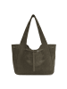 Les Visionnaires Garbriella Shopper Tasche Leder 40 cm moss green