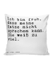 Mr. & Mrs. Panda Sitzkissen Ich bin froh, dass... mit Spruch in Weiß