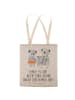 Mr. & Mrs. Panda Stofftasche Koala Familie mit Spruch in Grau Pastell