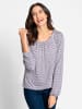 WITT WEIDEN Print-Shirt in grau-mauve-bedruckt