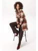 Aniston CASUAL Fleecejacke in braun-beige-rot
