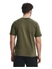 Under Armour Tshirt in Khaki/Schwarz