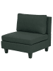 Beliani 3-tlg 3-Sitzer Sofa UNSTAD in Grün/Schwarz