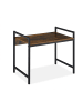 relaxdays Mikrowellenregal in Schwarz/ Braun - (B)53 x (H)40 x (T)33 cm